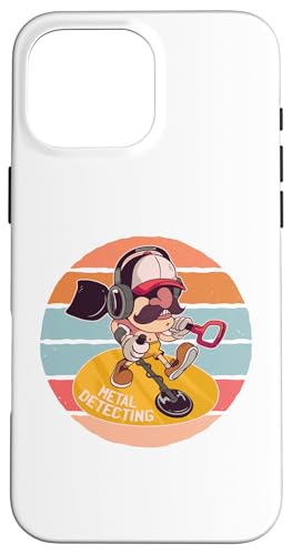 Erkennen von Cartoon Man Treasure Hunters Hobby Kopfhörer Hülle für iPhone 16 Pro Max von Erkennen von Cartoon Man Treasure Hunters Hobby