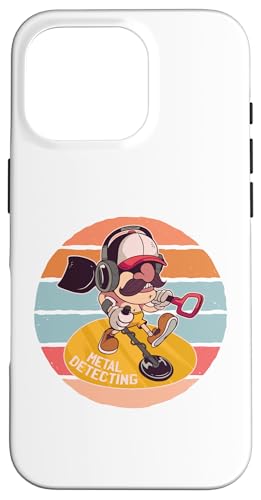 Erkennen von Cartoon Man Treasure Hunters Hobby Kopfhörer Hülle für iPhone 16 Pro von Erkennen von Cartoon Man Treasure Hunters Hobby