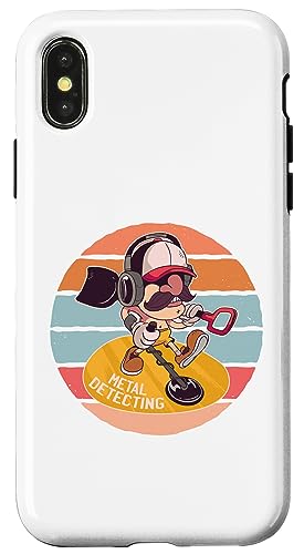 Erkennen von Cartoon Man Treasure Hunters Hobby Kopfhörer Hülle für iPhone X/XS von Erkennen von Cartoon Man Treasure Hunters Hobby