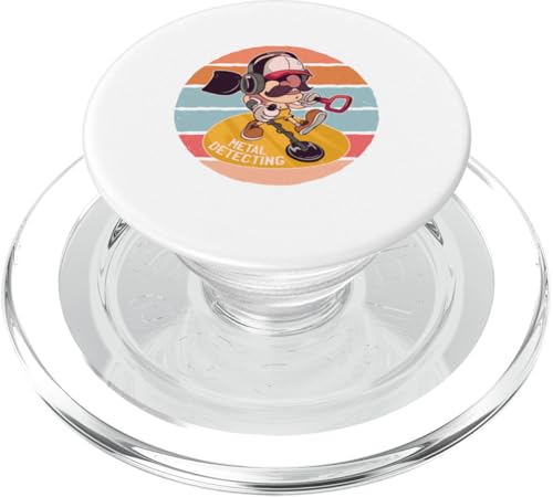 Erkennen von Cartoon Man Treasure Hunters Hobby Kopfhörer PopSockets PopGrip für MagSafe von Erkennen von Cartoon Man Treasure Hunters Hobby
