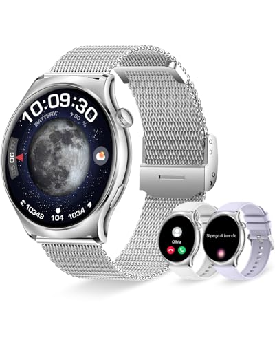 Erkwei Smartwatch Damen mit Bluetooth Anrufen Smart Watch Uhren für iOS Android Fitnessuhr mit Schrittzähler Herzfrequenz SpO2 Schlafmonitor 110+ Sportmodi Sportuhr Armbanduhr Silber Erkwei Smartwatch Damen mit Bluetooth Anrufen Smart Watch Uhren für iOS Android Fitnessuhr mit Schrittzähler Herzfrequenz SpO2 Schlafmonitor 110+ Sportmodi Sportuhr Armbanduhr Silber von Erkwei