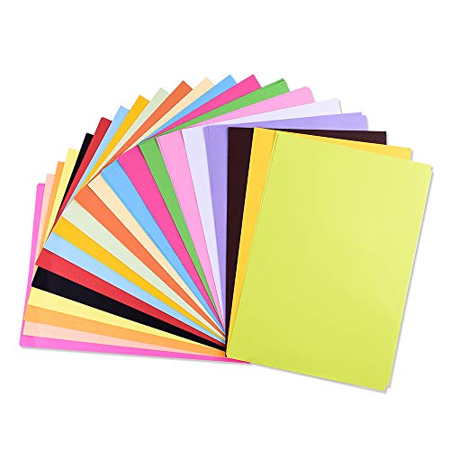 Erlliyeu Buntpapier Farbigen A4 Kopierpapier Papier Basteln Gestalten Dekorieren 100 Blätter 20 Farben … von Erlliyeu