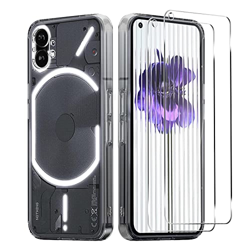 Ermorgen 3 in 1 Stück Kompatibel mit Nothing Phone 1 Hülle mit 2 Stück Panzerglasfolie Ultradünne Passform TPU-Schale - Transparent Ermorgen 3 in 1 Stück Kompatibel mit Nothing Phone 1 Hülle mit 2 Stück Panzerglasfolie Ultradünne Passform TPU-Schale - Transparent von Ermorgen