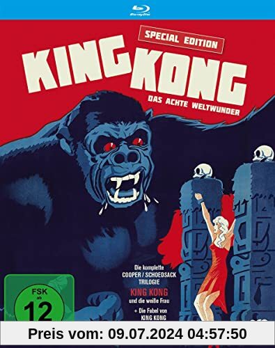 King Kong - Das achte Weltwunder: Die komplette Cooper-/Schoedsack-Trilogie (Special Edition) + Originalsynchro Die Fabel von King Kong (Filmjuwelen) [Blu-ray] von Ernest B. Schoedsack