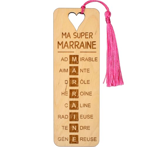 ERNESTINE - Lesezeichen aus Holz, Marraine – Scrabble ERNESTINE - Lesezeichen aus Holz, Marraine – Scrabble von Ernestine