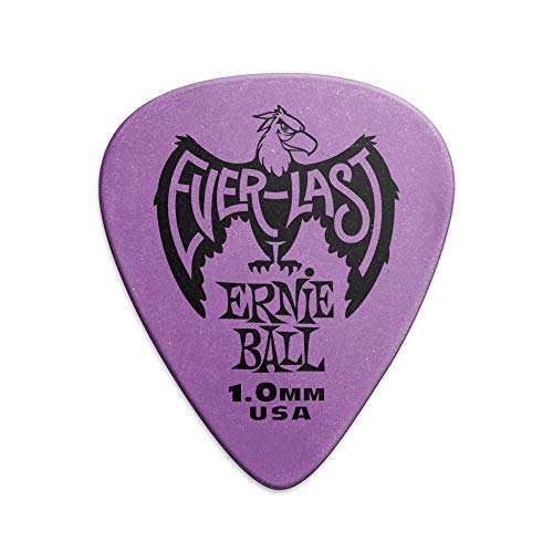 Ernie Ball Everlast-Plektron, 1,0 mm, lila, 12 Stück Ernie Ball Everlast-Plektron, 1,0 mm, lila, 12 Stück von Ernie Ball