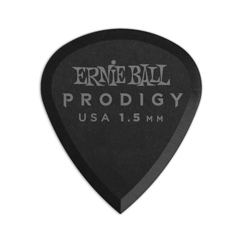 Ernie Ball 1,5 mm Mini Prodigy Plektren, 6er-Pack, Schwarz von Ernie Ball