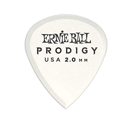 Ernie Ball 2,0 mm Mini Prodigy Plektren, 6er-Pack, Weiß von Ernie Ball