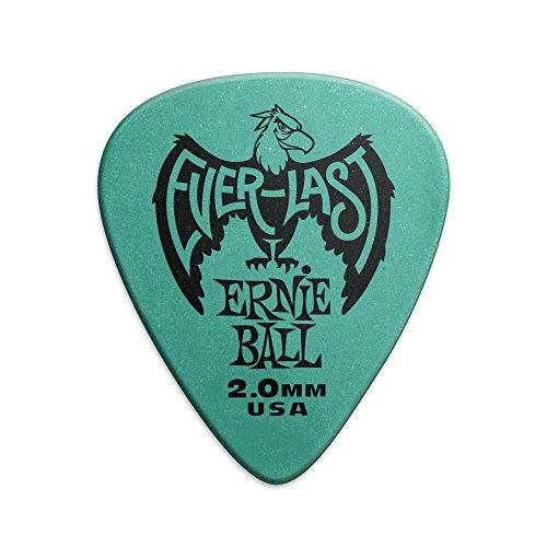Ernie Ball Everlast-Plektron, 2,0 mm, türkis, 12 Stück Ernie Ball Everlast-Plektron, 2,0 mm, türkis, 12 Stück von Ernie Ball