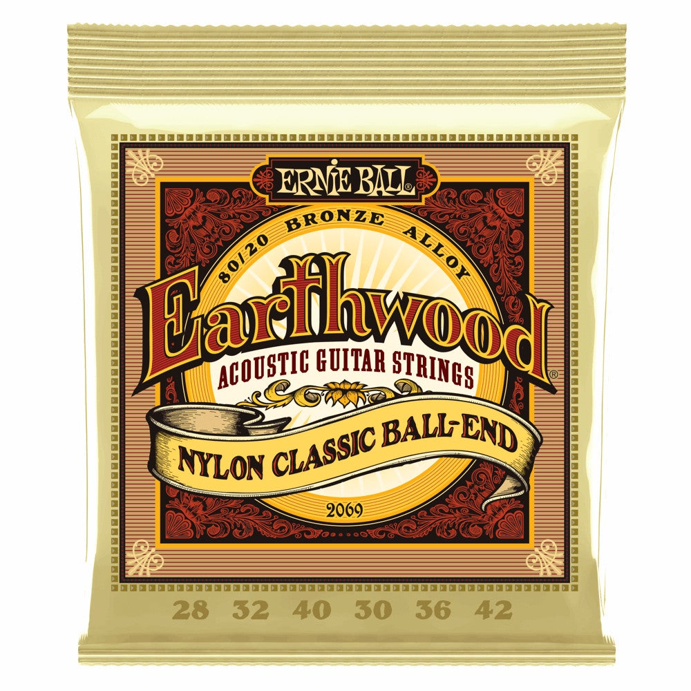 Ernie Ball 2069 Earthwood Folk Nylon Ball End Classical Guitar Strings Ernie Ball 2069 Earthwood Folk Nylon Ball End Classical Guitar Strings von Ernie Ball
