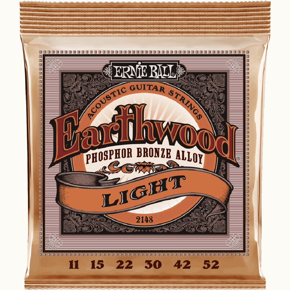 Ernie Ball 2148 Earthwood Light Phosphor Bronze 011 - 052 Saitensatz Ernie Ball 2148 Earthwood Light Phosphor Bronze 011 - 052 Saitensatz von Ernie Ball