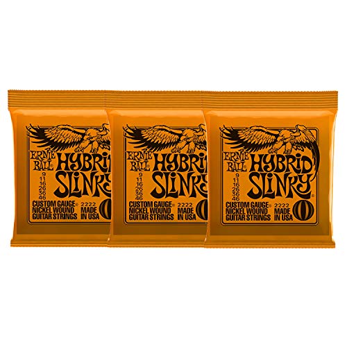 Ernie Ball 2222 Hybrid Slinky Saiten X3 von Ernie Ball