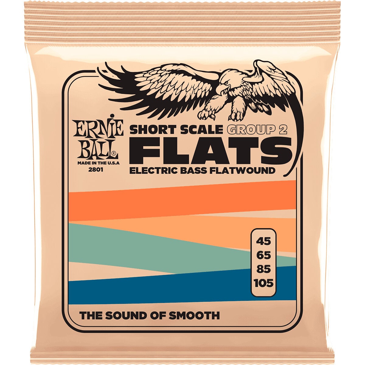 Ernie Ball 2801 Flats Short Scale Group 2 45 - 105 Flatwound Bass Guitar Strings Ernie Ball 2801 Flats Short Scale Group 2 45 - 105 Flatwound Bass Guitar Strings von Ernie Ball