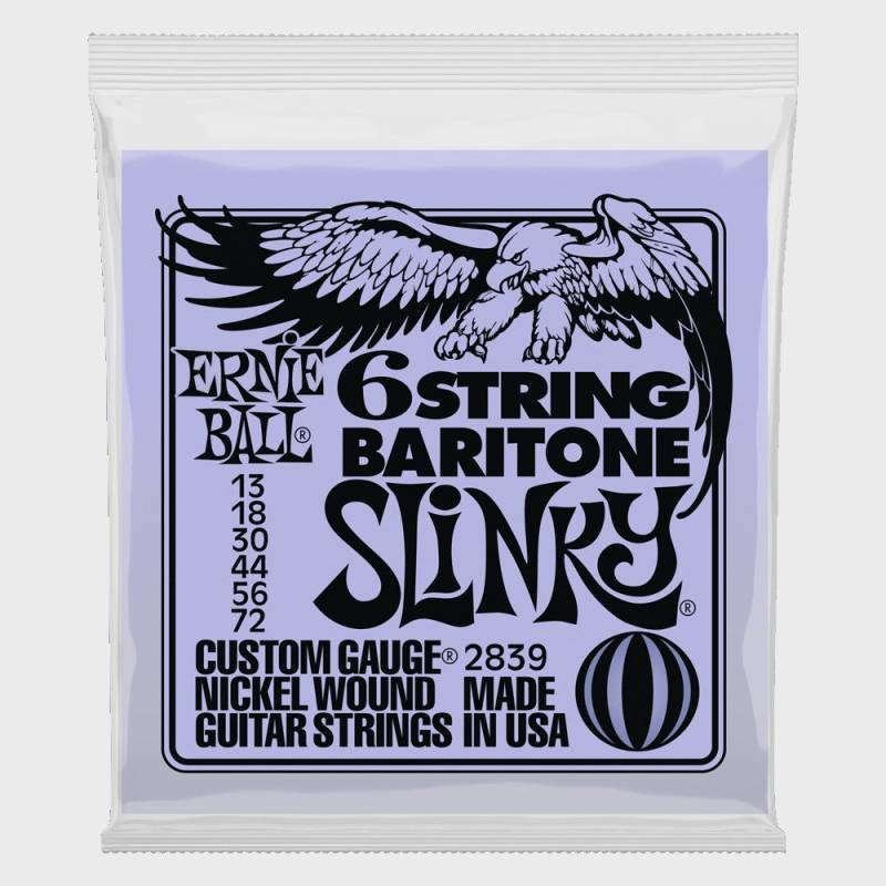 Ernie Ball 2839 Nickel Wound Slinky Baritone 6-String Set von Ernie Ball
