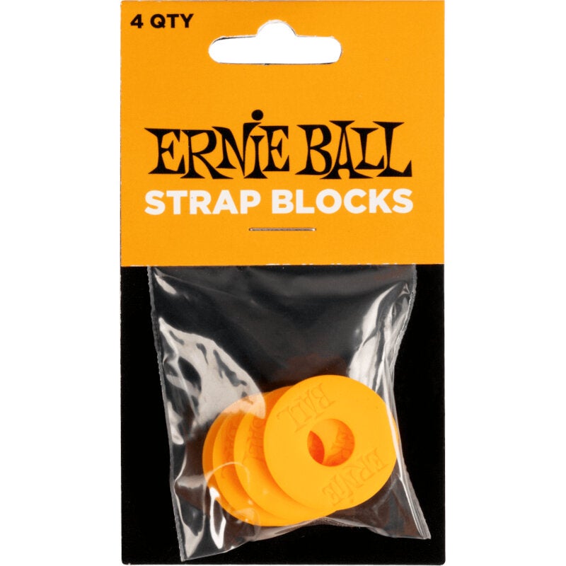 Ernie Ball 5621 Strap Blocks Orange (Pack of 4) von Ernie Ball