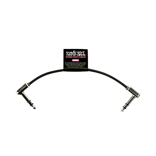 Ernie Ball Flaches Stereo-Patchkabel 15,24 cm - Schwarz Ernie Ball Flaches Stereo-Patchkabel 15,24 cm - Schwarz von Ernie Ball