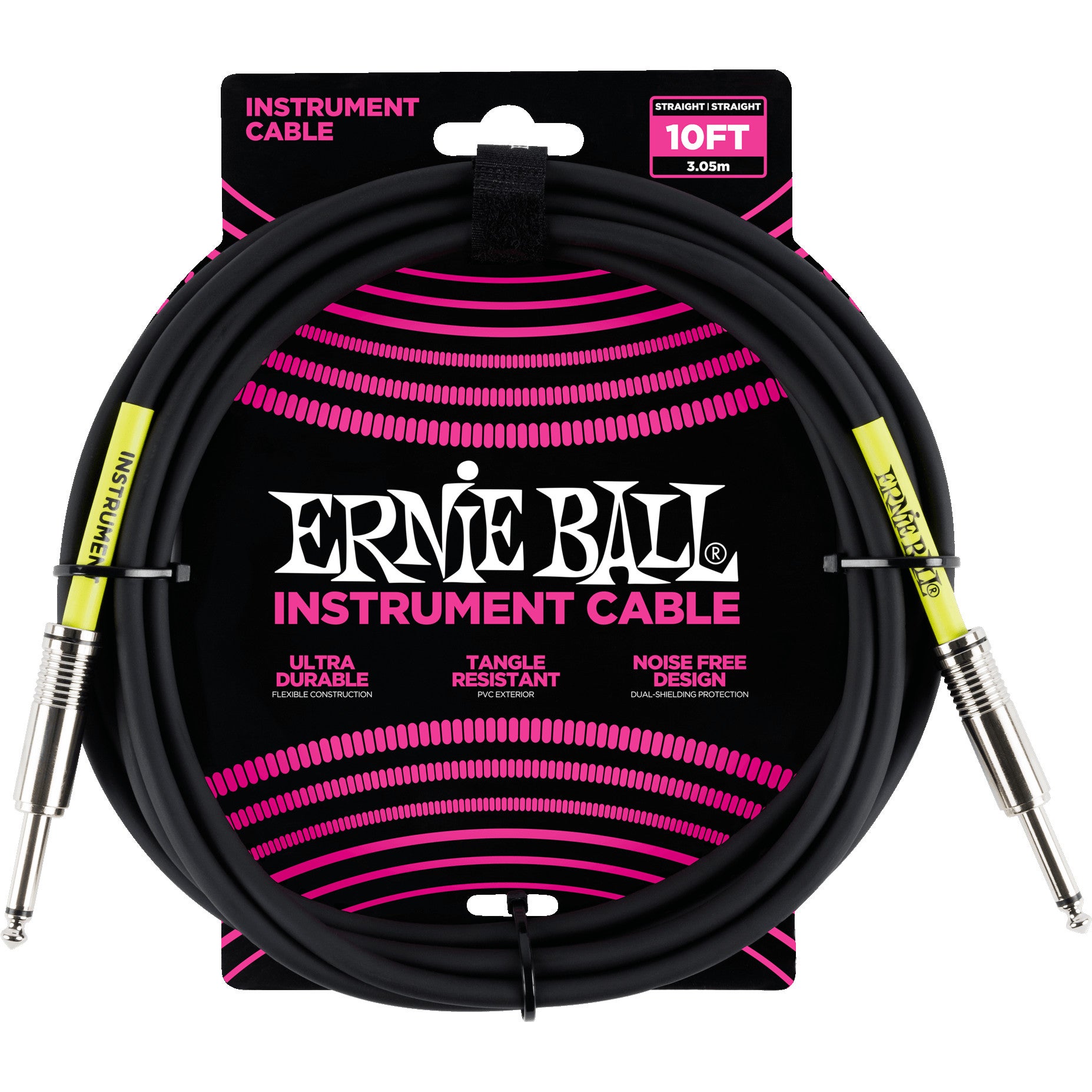 Ernie Ball 6048 Classic Instrument Cable, 3m (Black) von Ernie Ball