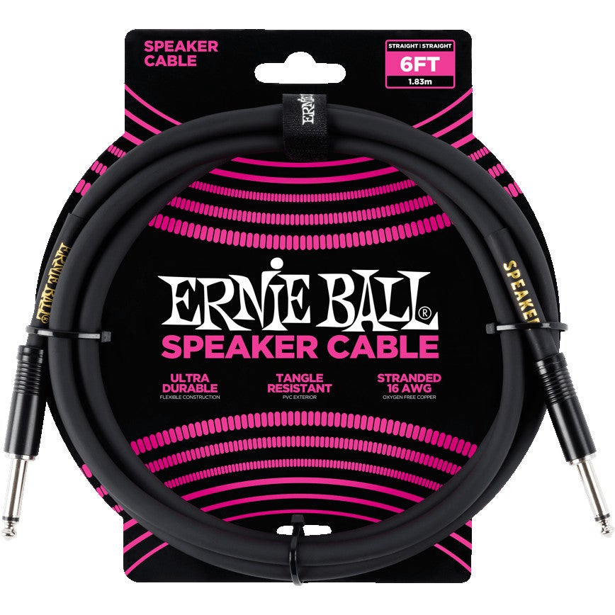 Ernie Ball 6072 Speaker Cable, 1.8m (Black) von Ernie Ball