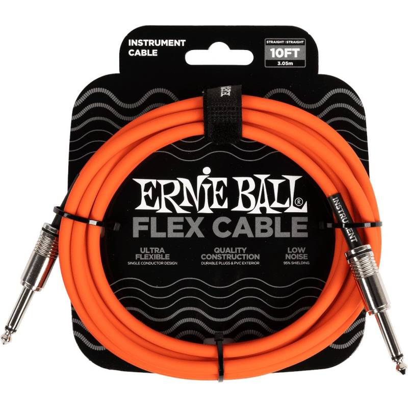 Ernie Ball 6416 Flex Instrument Cable, 3m (Orange) von Ernie Ball