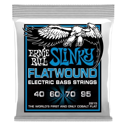 Ernie Ball Extra Slinky Flatwound E-Bass-Saiten, Stärke 40-95 von Ernie Ball