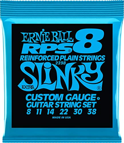 Ernie Ball Extra Slinky RPS Nickel Wound E-Gitarrensaiten, Stärke 8-38 von Ernie Ball