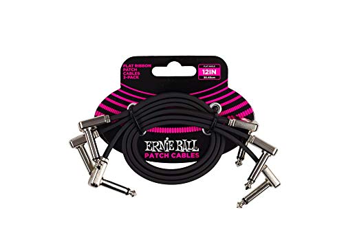 Ernie Ball Flachband-Patchkabel, 3er-Pack, 30 cm von Ernie Ball