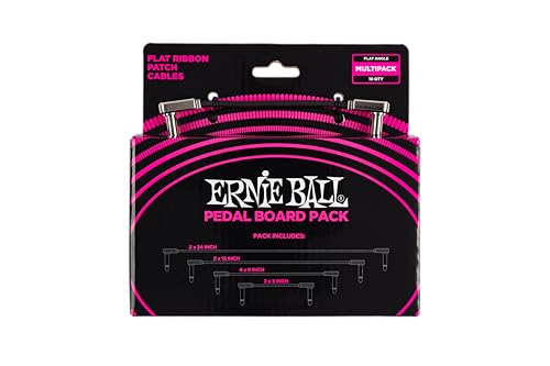 Ernie Ball Flachband-Patchkabel Pedalboard, Multi-Pack von Ernie Ball