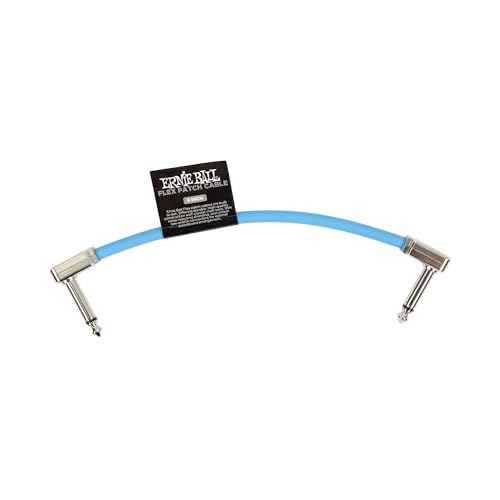 Ernie Ball Flex Patch Kabel 15 cm - Blau - Einzel von Ernie Ball