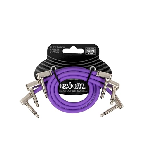 Ernie Ball Flex Patch Kabel 30 cm - Lila - 3er-Pack Ernie Ball Flex Patch Kabel 30 cm - Lila - 3er-Pack von Ernie Ball