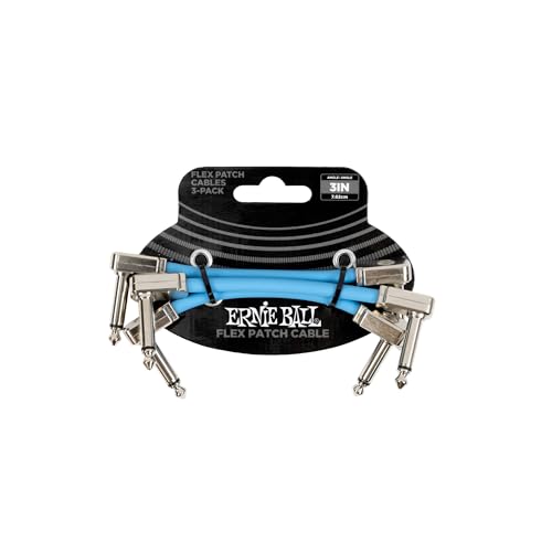 Ernie Ball Flex Patch Kabel 8 cm - Blau - 3er-Pack Ernie Ball Flex Patch Kabel 8 cm - Blau - 3er-Pack von Ernie Ball