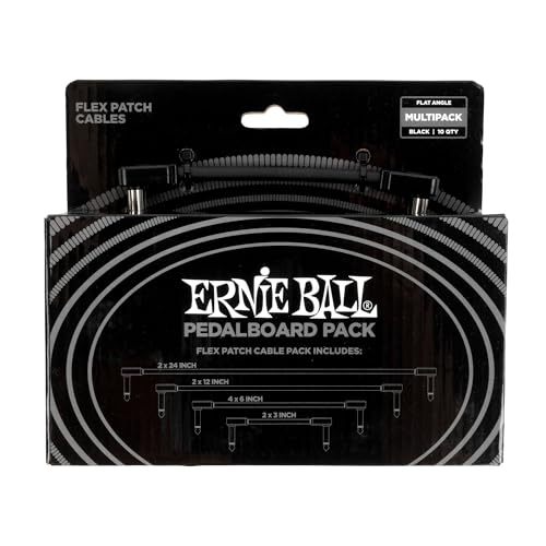 Ernie Ball Flex Patch Kabel Pedalboard Multipack - Schwarz von Ernie Ball