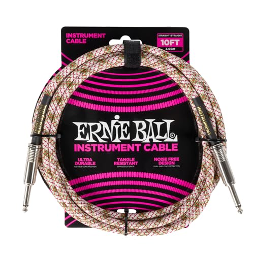 Ernie Ball Geflochtenes Instrumentenkabel, gerade/gerade, 3 m, Smaragdgrün (P06426) Ernie Ball Geflochtenes Instrumentenkabel, gerade/gerade, 3 m, Smaragdgrün (P06426) von Ernie Ball