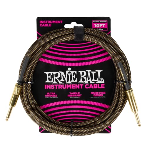 Ernie Ball Geflochtenes Instrumentenkabel, gerade/gerade, 3 m, Goldfarben (Pay Dirt) (P06428). Ernie Ball Geflochtenes Instrumentenkabel, gerade/gerade, 3 m, Goldfarben (Pay Dirt) (P06428). von Ernie Ball