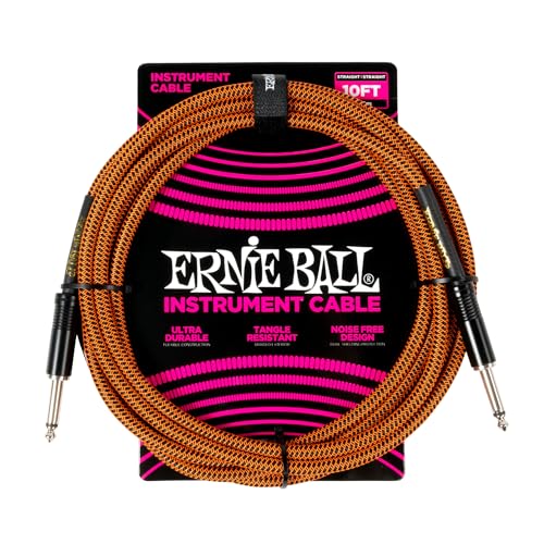 Ernie Ball Geflochtenes Gitarrenkabel, Gerade/Gerade, 3 m - Pumpkin Pie Ernie Ball Geflochtenes Gitarrenkabel, Gerade/Gerade, 3 m - Pumpkin Pie von Ernie Ball