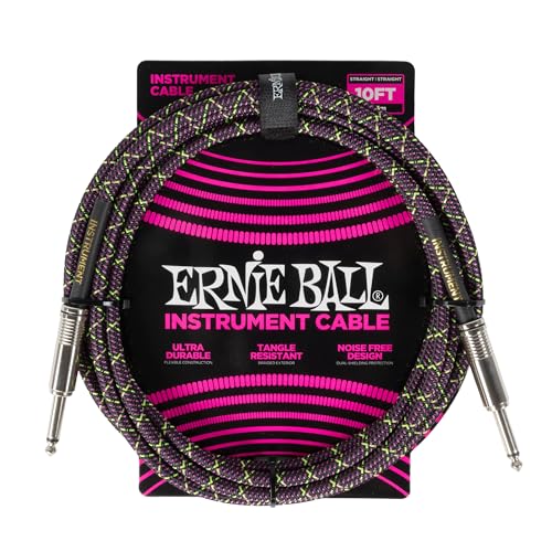 Ernie Ball Geflochtenes Instrumentenkabel, gerade/gerade, 3 m, Violette Python (P06427) Ernie Ball Geflochtenes Instrumentenkabel, gerade/gerade, 3 m, Violette Python (P06427) von Ernie Ball