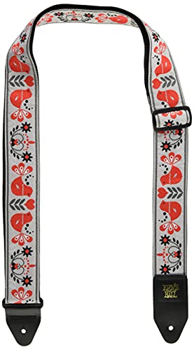 Ernie Ball Red Bird Winter Jacquard Gitarrengurt von Ernie Ball