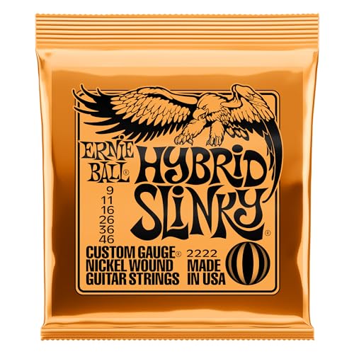 Ernie Ball Hybrid Slinky Nickel Wound E-Gitarrensaiten, Stärke 9-46 Ernie Ball Hybrid Slinky Nickel Wound E-Gitarrensaiten, Stärke 9-46 von Ernie Ball