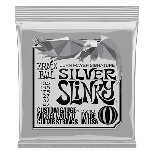 Ernie Ball John Mayer Silver Slinky Nickel Wound E-Gitarrensaiten 10.5-47 Gauge Ernie Ball John Mayer Silver Slinky Nickel Wound E-Gitarrensaiten 10.5-47 Gauge von Ernie Ball