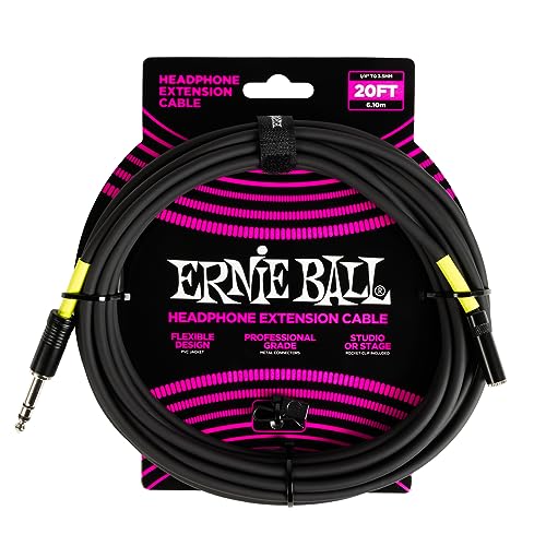 Ernie Ball Kopfhörer-Verlängerungskabel, 6.35mm / 3.5mm - 6.1 m von Ernie Ball