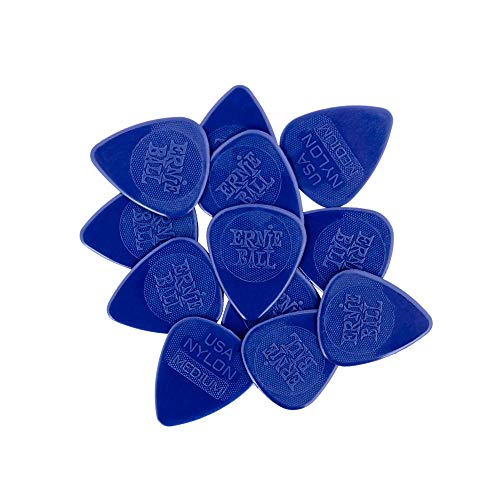 Ernie Ball Medium Spritzguss-Nylon Plektren, 0,72 mm, Beutel mit 12 Stück Ernie Ball Medium Spritzguss-Nylon Plektren, 0,72 mm, Beutel mit 12 Stück von Ernie Ball
