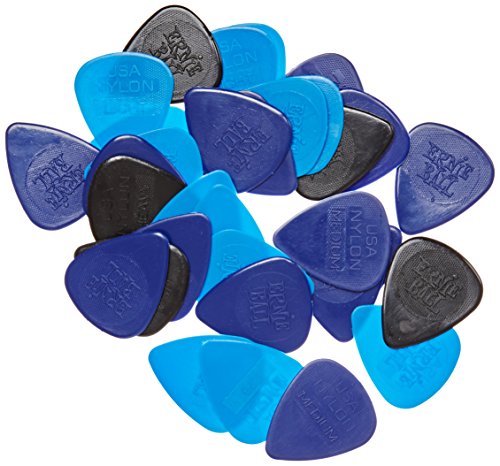 Ernie Ball Nylon Picks verschiedene Stärken (Thin, Medium, Heavy), Beutel mit 50 Stück von Ernie Ball