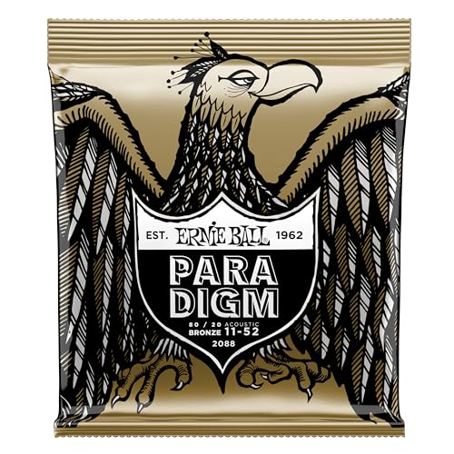 Ernie Ball Paradigm Light 80/20 Bronze Akustik-Gitarrensaiten, Stärke 11-52 von Ernie Ball