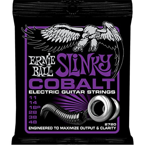 Ernie Ball Power Slinky Cobalt E-Gitarrensaiten, Stärke 11–48 von Ernie Ball