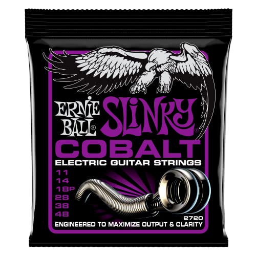 Ernie Ball Power Slinky Cobalt E-Gitarrensaiten, Stärke 11–48 von Ernie Ball