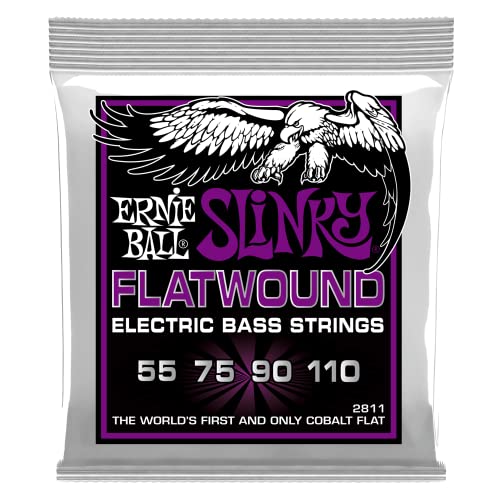 Ernie Ball Power Slinky Flatwound E-Bass-Saiten, Stärke 55-110 Ernie Ball Power Slinky Flatwound E-Bass-Saiten, Stärke 55-110 von Ernie Ball