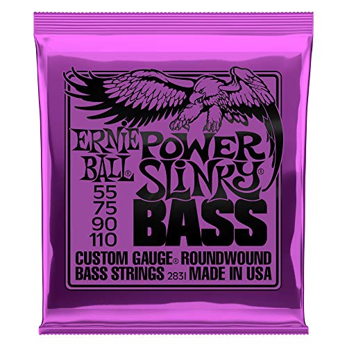Ernie Ball Power Slinky Nickel Wound E-Gitarrensaiten, Stärke 55-110, 4-String Ernie Ball Power Slinky Nickel Wound E-Gitarrensaiten, Stärke 55-110, 4-String von Ernie Ball
