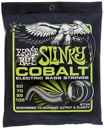 Ernie Ball Regular Slinky Cobalt E-Bass-Saiten, Stärke 50–105 von Ernie Ball