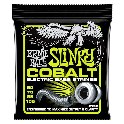 Ernie Ball Regular Slinky Cobalt E-Bass-Saiten, Stärke 50–105 von Ernie Ball