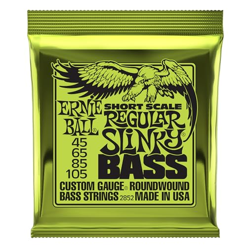 Ernie Ball Regular Slinky Nickel Wound Short Scale Bass-Saiten, Stärke 50-105 von Ernie Ball