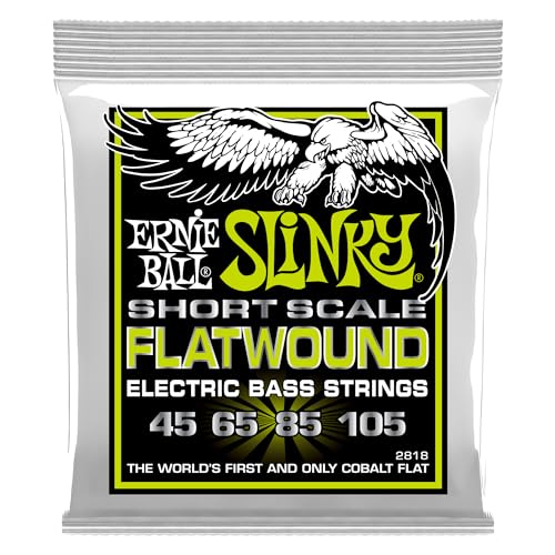 Ernie Ball Regular Slinky Short Scale Flatwound E-Bass-Saiten, Stärke 45-105 von Ernie Ball